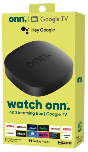 Streaming Box 4K Onn con Google TV